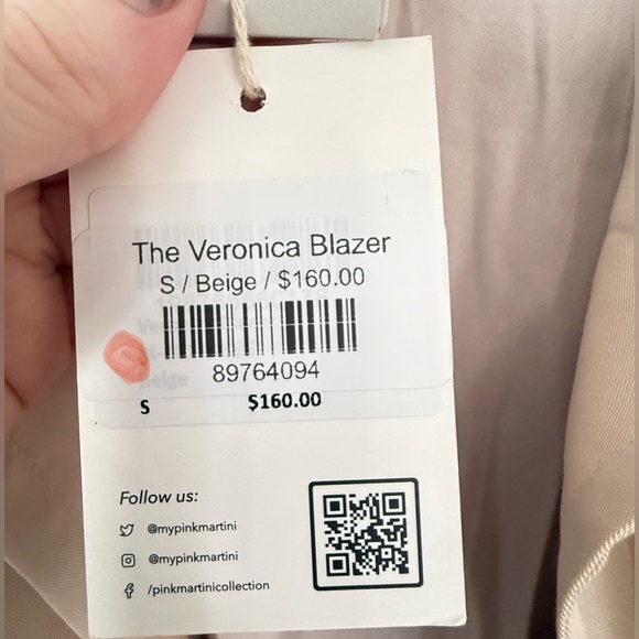 NWT Pink Martini Victorian Blazer Jacket - Picture 5 of 5